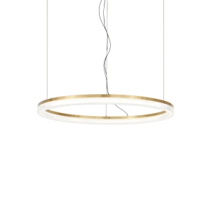 Pendule, Pendul LED Crown D60 31W, 3050lm, lumina calda (3000 K), IP20, auriu, Ideal Lux - savelectro.ro
