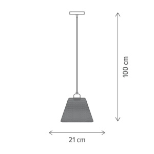 Pendul Loana SP1 B, E27, negru, Klausen [2]- savelectro.ro