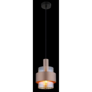 Pendul Milley, 1xE27, IP20, negru mat/chihlimbar, Globo Lighting [6]- savelectro.ro