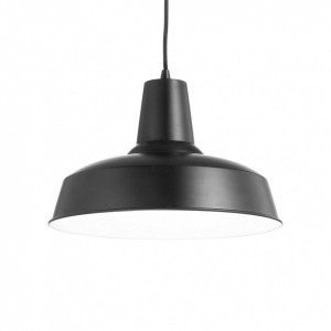 Pendul MOBY SP1, metal, negru, 1 bec, dulie E27, 093659, Ideal Lux [1]- savelectro.ro