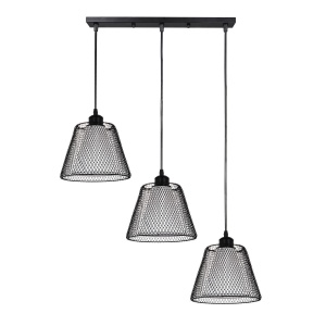 Pendule, Pendul Novos SP3, 3xE27, negru, Klausen - savelectro.ro