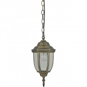 Corpuri de iluminat, Pendul pentru exterior Babylon, 1 bec, dulie E27, bronz, metal, sticla, Klausen - savelectro.ro