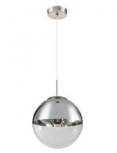 Pendul Varus 15852, 1xE27, nichel mat+transparent, IP20, Globo [6]- savelectro.ro