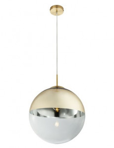 Pendul Varus 15858, 1xE27, auriu mat+transparent, IP20, Globo [1]- savelectro.ro