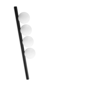 Plafoniere, Plafoniera Binomio 4xG9, lumina calda (3000 K), IP20, neagra, Ideal Lux - savelectro.ro