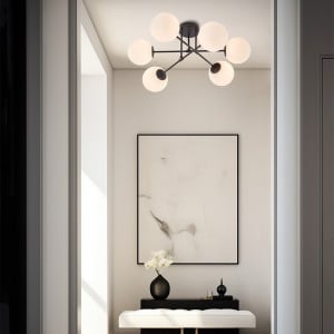 Plafoniera BR-BV01-00113, 6xG9, neagra+alba, IP20, Braytron [2]- savelectro.ro
