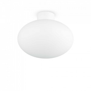 Corpuri de iluminat, Plafoniera Clio 148847, 1xE27, alba, IP20, Ideal Lux - savelectro.ro