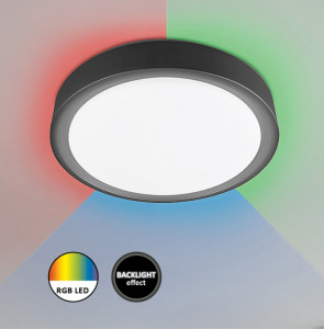 Plafoniera Foster LED, metal, negru, alb, cu telecomanda, senzor de miscare, 1300 lm, temperatura de culoare ajustabila (2700-5000K), 3283, Rabalux [8]- savelectro.ro
