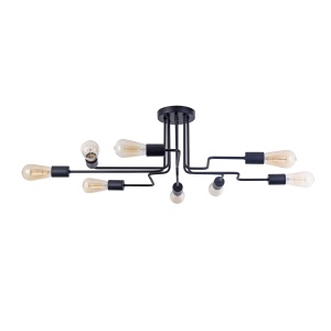 Plafoniera Gilbert T532CL-08B, 8xE27, neagra, IP20, Maytoni [4]- savelectro.ro