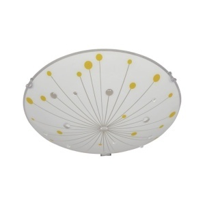Plafoniera Halley, 1xE27, alba, multicolor, Klausen [1]- savelectro.ro