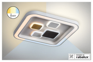 Plafoniera Hollis LED, metal, alb, 2400 lm, temperatura de culoare variabila (3000-6000K), 6475, Rabalux [5]- savelectro.ro