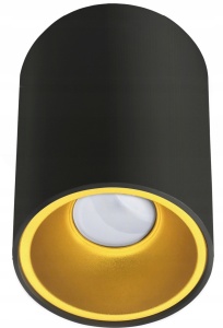 Lichidare stoc, Plafoniera KIVI, Dulie GU10, neagra+aurie, IP20 - savelectro.ro