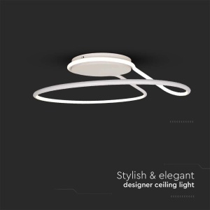 Plafoniera LED 6997, 24W, 2560lm, lumina neutra, IP20, alba, V-TAC [6]- savelectro.ro