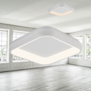 Plafoniera LED Bella patrata, 36W, 4260 lm, temperatura de culoare ajustabila(3000-6500K), alba, Braytron [2]- savelectro.ro