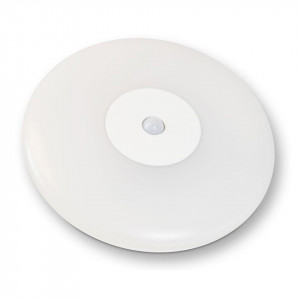 Plafoniera LED BH15-0130, cu senzor de miscare, 18W, 1440lm, lumina rece, IP44, alba, Braytron
