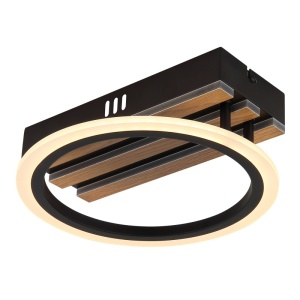 Plafoniere LED, Plafoniera LED Blevins 10W, 580 lm, lumina calda/neutra/rece, IP20, imitatie lemn, Globo Lighting - savelectro.ro