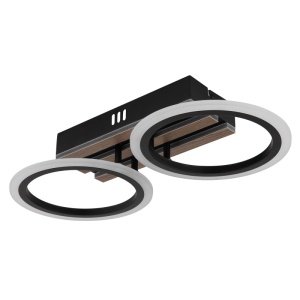 Plafoniera LED Blevins 15W, 880 lm, lumina calda/neutra/rece, IP20, imitatie lemn, Globo Lighting [7]- savelectro.ro
