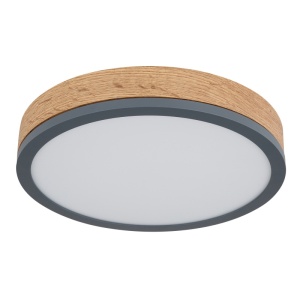 Plafoniere LED, Plafoniera LED Doro 12W, lumina calda (3000 K), 950 lm, IP20, grafit, Globo Lighting - savelectro.ro