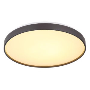 Plafoniere LED, Plafoniera LED Eclypse 24W, lumina calda (3000 K), 1400 lm, IP20, antracit, Globo Lighting - savelectro.ro