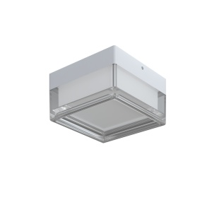 Plafoniere exterior, Plafoniera LED exterior patrata 9W, 900 lm, lumina calda/neutra/rece, IP65, alba, Optonica - savelectro.ro