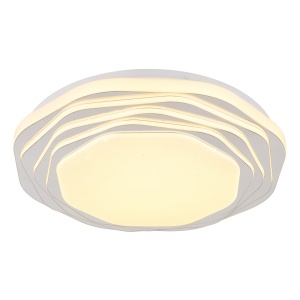 Plafoniere LED, Plafoniera LED Flordelis 24W, lumina calda/neutra/rece, 968 lm, IP20, alba, Globo Lighting - savelectro.ro