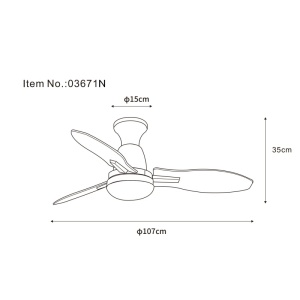 Plafoniera LED Gale, cu ventilator, 22W, 1897 lm, lumina calda/neutra/rece, nichel mat, IP20, Globo Lighting [4]- savelectro.ro