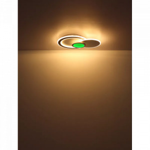 Plafoniera LED Gisell 41394-40, cu telecomanda, RGB, 40W, 2300lm, lumina calda+neutra+rece, IP20, alba+neagra, Globo Lighting [15]- savelectro.ro