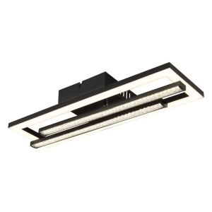Plafoniere LED, Plafoniera LED Highway 24W, 1420 lm, lumina neutra (4000K), 40 cm, neagra mat, Globo Lighting - savelectro.ro