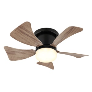 Plafoniera LED Hines, cu ventilator, 10W, 750 lm, lumina calda/neutra/rece, IP20, negru mat, Globo Lighting [1]- savelectro.ro
