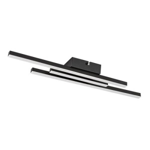 Plafoniera LED Lirien, 18W, 1490 lm, lumina neutra (4000 K), IP20, neagra, Rabalux