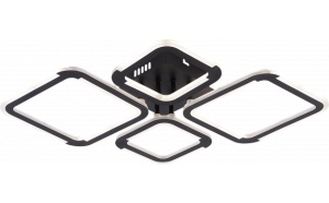 Plafoniera LED Optonica, Patrata, 50W, 4580lm, Lumina Calda/Neutra/Rece, Dimabila, Neagra [1]- savelectro.ro