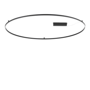 Corpuri de Iluminat Interior, Plafoniera LED Oracle Slim rotunda D150, 81W, 3920lm, lumina calda (3000 K), IP20, neagra, Ideal Lux - savelectro.ro