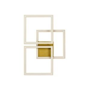 Plafoniera LED Pane, 24W, 1000 lm, lumina neutra (4000 K), IP20, alba+aurie, Klausen [2]- savelectro.ro