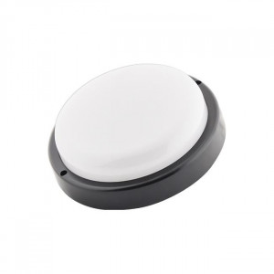 Plafoniere exterior, Plafoniera LED pentru exterior, cu senzor de miscare, alba, neagra, 12W, 1050 lm, lumina neutra (4000K), IP54, Masterled - savelectro.ro