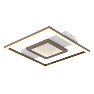 Plafoniera LED Pikara 18W, 1050 lm, lumina calda (3000K), alba mat, Globo Lighting