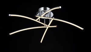 Plafoniera LED Pluto MOD212-05-N, 20W, 1500lm, lumina calda, IP20, crom, Maytoni [2]- savelectro.ro