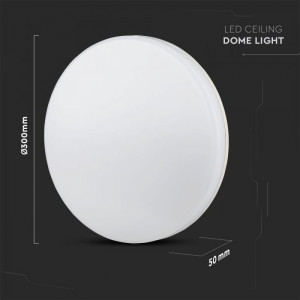 Plafoniera led rotunda, 25W, LED Chip Samsung, IP44, lumina rece(6400K), 2500lm, Alb, V-TAC [5]- savelectro.ro