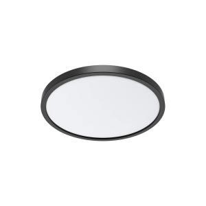 Plafoniera LED rotunda Jade, 25W, 2100 lm, lumina calda/neutra/rece, IP40, neagra, Braytron