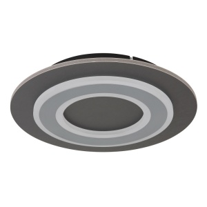 Plafoniere LED, Plafoniera LED rotunda Jayden 24W, lumina calda (3000 K), 710 lm, IP20, antracit, Globo Lighting - savelectro.ro