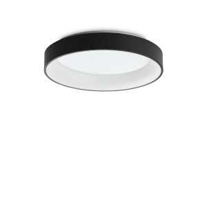 Plafoniere LED, Plafoniera LED Ziggy D060, 43W, 3240lm, lumina calda (3000 K), IP20, neagra, Ideal Lux - savelectro.ro