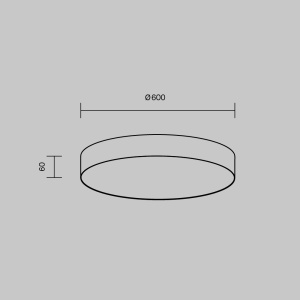 Plafoniera LED Zon C032CL-90W3K-RD-B, 90W, 7400lm, lumina calda, IP20, alba, Maytoni [4]- savelectro.ro