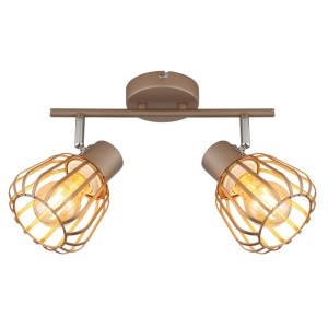 Plafoniera Olin 2xE27, cafenie mat, IP20, Globo Lighting