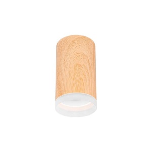 Plafoniere, Plafoniera rotunda, GU10, imitatie lemn, IP20, Masterled - savelectro.ro