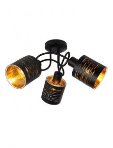 Plafoniera Tunno 15342-3D, 3xE14, neagra+aurie, IP20, Globo Lighting [1]- savelectro.ro