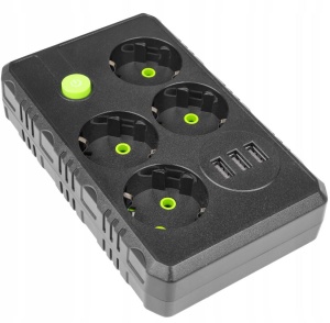 Prelungitor 4 Prize, 2m, 3xUSB-A, cu Intrerupator [4]- savelectro.ro