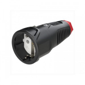 Prize si stechere, Priza cauciuc, neagra, IP20, APC - savelectro.ro