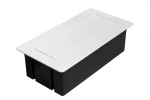 Priza incastrabila dreptunghiulara MULTISOFT, 2x Schuko, USB A+C, RJ45, HDMI,1.5 m, alba, GTV [5]- savelectro.ro