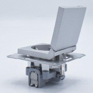 Priza simpla cu capac, 16A, protectie copii, IP20, Argintiu, Panasonic Arkedia Slim / Karre Plus