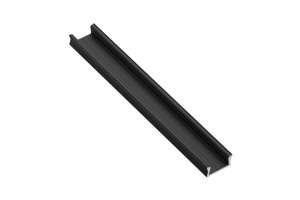 Profil Banda LED fara dispersor, Aplicat (PT), Negru, 2m, GTV