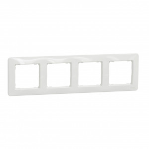 Prize si intrerupatoare Schneider, Rama 4 module IP 20, Alb, Schneider Sedna Design - savelectro.ro